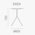 Nolita 5454 Garden Table / 70x70cm